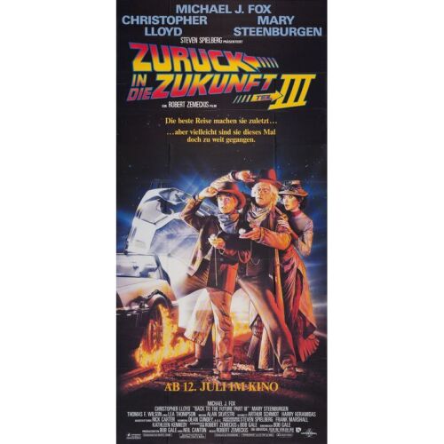 303. Full-Bleed German Poster (46.5" x 97.5"); The Collection of the Late J. Stephen Ryan; Very Fine+ Folded ### BACK TO THE FUTURE PART III (1990)