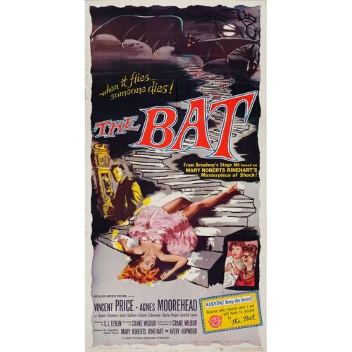 307. Three Sheet (41" x 79"); The Collection of the Late J. Stephen Ryan; Fine+ Folded ### THE BAT (1959)