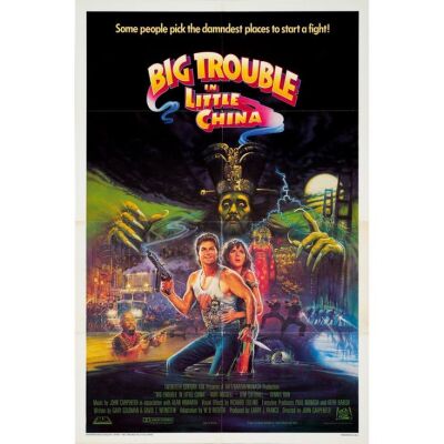 322. One Sheet (27" x 41"); International English Style; Very Fine+ Folded ### BIG TROUBLE IN LITTLE CHINA (1986)