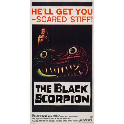 327. Three Sheet (41" x 78"); The Collection of the Late J. Stephen Ryan; Near Mint Folded ### THE BLACK SCORPION (1957)