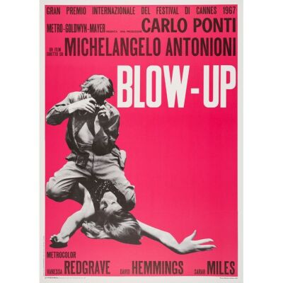 338. Italian Two Fogli (40" x 55"); The Collection of the Late J. Stephen Ryan; Country-of-Origin; Very Fine+ on Linen ### BLOW-UP (R-1970s)
