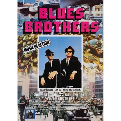 339. German A1 (23.5" x 33"); The Collection of the Late J. Stephen Ryan; Very Fine+ Folded ### THE BLUES BROTHERS (1980)