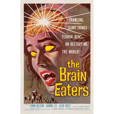342. One Sheet (27" x 42"); Very Fine- on Linen ### THE BRAIN EATERS (1958)