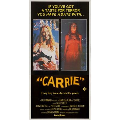 350. Australian Three Sheet (40" x 78"); The Collection of the Late J. Stephen Ryan; Very Fine+ Folded ### CARRIE (1977)