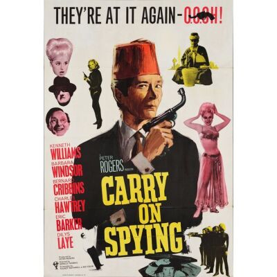 351. British One Sheet (26.75" x 39.5"); Country-of-Origin; Very Fine+ Folded ### CARRY ON SPYING (1964)