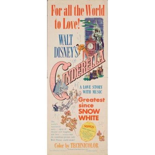 364. Insert (14" x 36"); The Collection of the Late J. Stephen Ryan; Fine+ Folded ### CINDERELLA (1950)