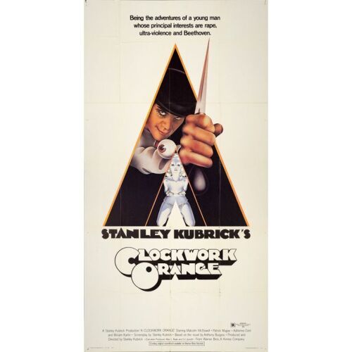 368. Three Sheet (41" x 77"); R-Rated Style; Very Fine Folded ### A CLOCKWORK ORANGE (1971)