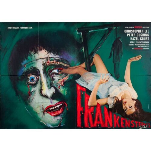 384. German A0 (47" x 33"); Very Fine Folded ### THE CURSE OF FRANKENSTEIN (R-1960s)