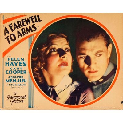 422. Lobby Card (11" x 14") Signed by Helen Hayes (Beckett COA); Fine+ ### A FAREWELL TO ARMS (1932)