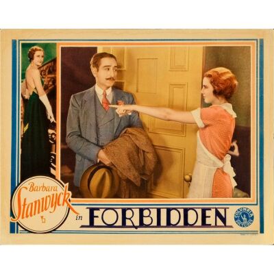 432. Lobby Card (11" x 14"); Glossy Style; Very Fine- ### FORBIDDEN (1932)
