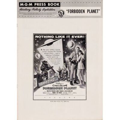 433. Uncut Pressbook + Supplements (2) (11" x 17"); The Collection of the Late J. Stephen Ryan; Near Mint ### FORBIDDEN PLANET (1956)