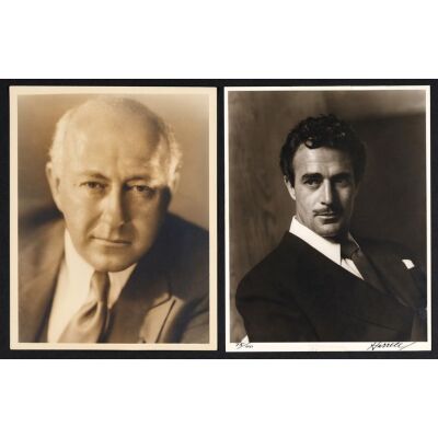 445. Vintage Original B&W Double-Weight Gelatin Silver Matte Photographs (2) (11" x 14"); Cecil B. DeMille and Gilbert Roland Double-Weight Photographs; Very Fine ### GEORGE HURRELL OVERSIZED PHOTOGRAPHS