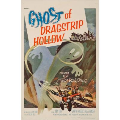 446. One Sheet (27" x 41"); The Collection of the Late J. Stephen Ryan; Very Fine- on Linen ### GHOST OF DRAGSTRIP HOLLOW (1959)