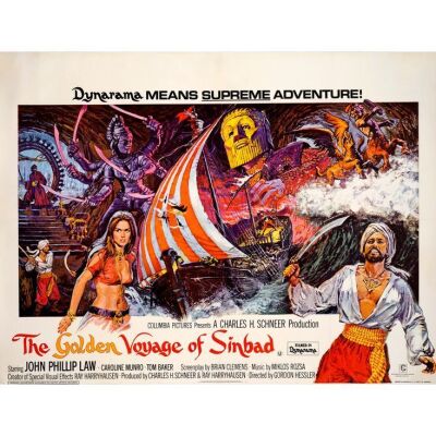 461. British Quad (40" x 30"); Very Fine- on Linen ### THE GOLDEN VOYAGE OF SINBAD (1973)