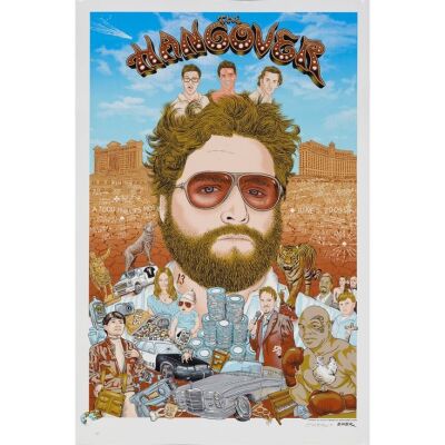 477. Limited Edition Art Print (20" x 30") Signed by Emek Golan (AKA: Emek); Artist's Proof; Very Fine+ Rolled ### THE HANGOVER (2009)
