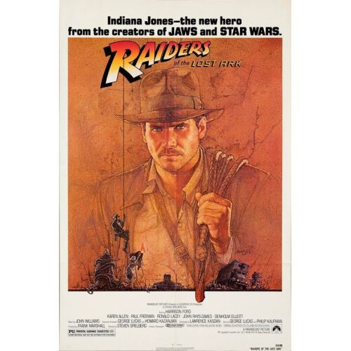 503. One Sheet (27" x 41"); Very Fine+ Folded ### INDIANA JONES AND THE RAIDERS OF THE LOST ARK (1981)