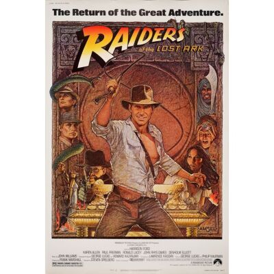 506. 40 x 60; Very Fine+ Rolled ### INDIANA JONES AND THE RAIDERS OF THE LOST ARK (R-1982)