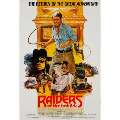 507. British One Sheet (27" x 40"); Fine+ Folded ### INDIANA JONES AND THE RAIDERS OF THE LOST ARK (R-1982)