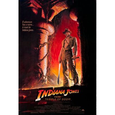 512. One Sheet (27" x 40"); Style A; Very Fine- Rolled ### INDIANA JONES AND THE TEMPLE OF DOOM (1984)