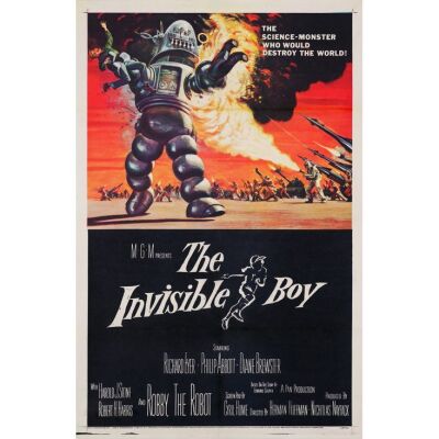 517. One Sheet (27" x 41"); Very Fine+ on Linen ### THE INVISIBLE BOY (1957)