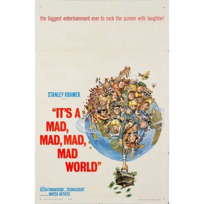 522. One Sheet (27" x 41"); Style A; Fine+ Folded ### IT'S A MAD MAD MAD MAD WORLD (1963)