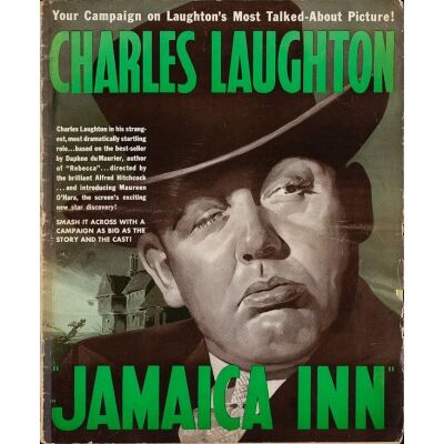 524. Uncut Pressbook with Herald (12.25" x 15"); The Collection of the Late J. Stephen Ryan; Very Fine- ### JAMAICA INN (1939)