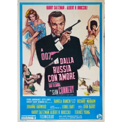 533. Italian Two Fogli (40" x 55"); The Richard Schenkman Collection; Very Fine- Folded ### JAMES BOND: FROM RUSSIA WITH LOVE (R-1970s)