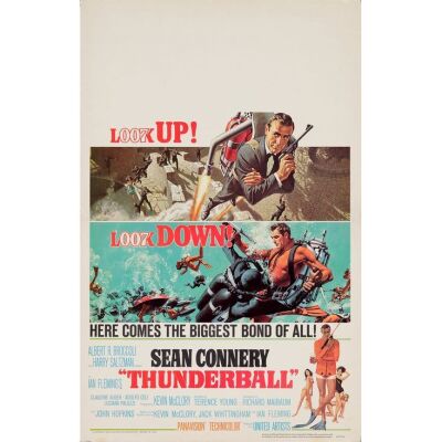 535. Window Card (14" x 22"); The Collection of the Late J. Stephen Ryan; Very Fine Folded ### JAMES BOND: THUNDERBALL (1965)