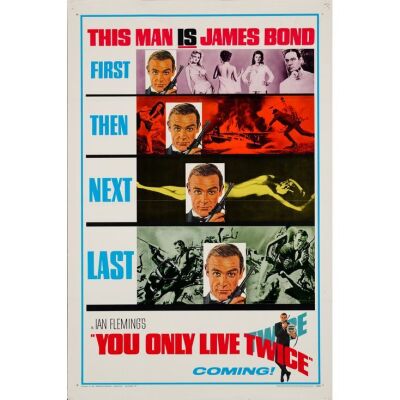 540. One Sheet (27" x 41"); The Richard Schenkman Collection; Teaser Style A; Very Fine- Tri-Folded ### JAMES BOND: YOU ONLY LIVE TWICE (1967)
