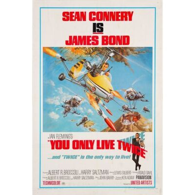 541. One Sheet (27" x 41"); Style B; Fine+ on Linen ### JAMES BOND: YOU ONLY LIVE TWICE (1967)