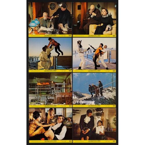 547. Mini Lobby Card Set (8) (8" x 10"); Very Fine+ ### JAMES BOND: ON HER MAJESTY'S SECRET SERVICE (1969)