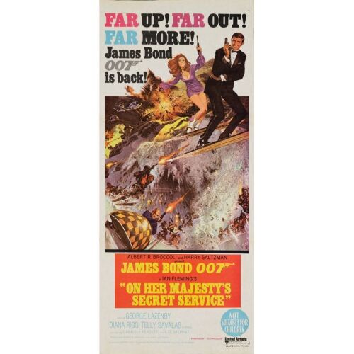 550. Australian Daybill (13" x 30"); Very Fine+ Folded ### JAMES BOND: ON HER MAJESTY'S SECRET SERVICE (1969)