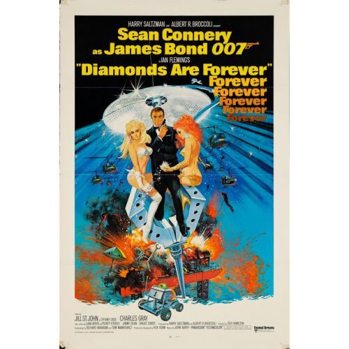 551. One Sheet (27" x 41"); The Richard Schenkman Collection; Fine+ Tri-Folded ### JAMES BOND: DIAMONDS ARE FOREVER (1971)