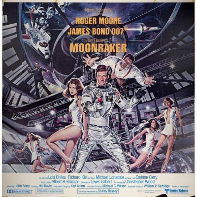 558. Six Sheet (75" x 77"); The Collection of the Late J. Stephen Ryan; International Style; Very Fine- Folded ### JAMES BOND: MOONRAKER (1979)