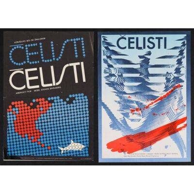 576. Czech Posters (2) (11.75" x 16.5"); The Collection of the Late J. Stephen Ryan; Very Fine- Folded ### JAWS (1975)
