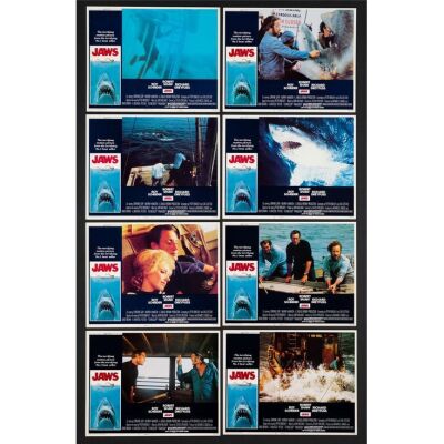 579. Lobby Card Set (8) (11" x 14"); The Collection of the Late J. Stephen Ryan; Near Mint ### JAWS (1975)