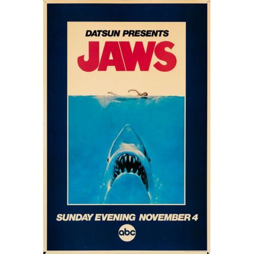586. Television Broadcast Poster (23" x 35"); The Collection of the Late J. Stephen Ryan; Fine+ Rolled ### JAWS (1979)