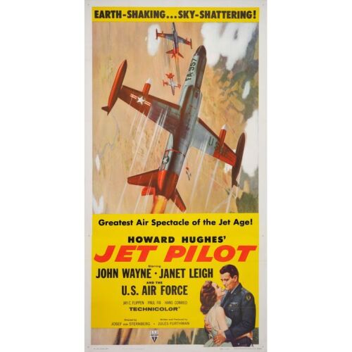 590. Three Sheet (41" x 79"); The Collection of the Late J. Stephen Ryan; Very Fine+ on Linen ### JET PILOT (1957)