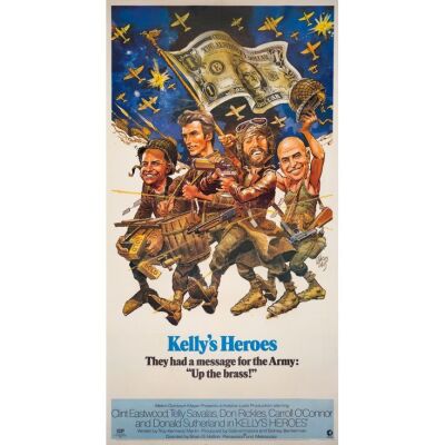 600. Three Sheet (41" x 78"); The Collection of the Late J. Stephen Ryan; Near Mint on Linen ### KELLY'S HEROES (1970)