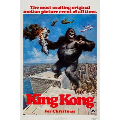 605. One Sheet (27" x 41"); Advance; Very Fine Rolled ### KING KONG (1976)