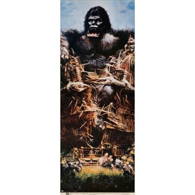 606. Commercial Mural Size Poster (88" x 34"); Near Mint Rolled ### KING KONG (1976)