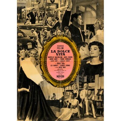 609. Italian Large Full-Bleed Photobusta (27" x 37"); Country-of-Origin; Fine- Folded ### LA DOLCE VITA (1960)