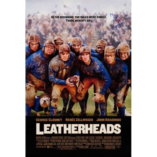616. One Sheet (27" x 40") Signed by George Clooney (Beckett COA); Double-Sided; Very Fine- Rolled ### LEATHERHEADS (2008)