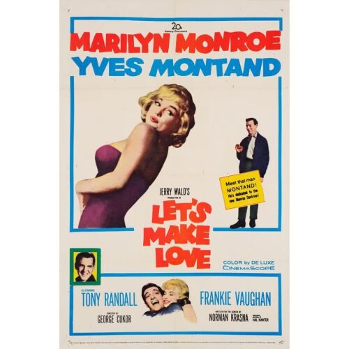 617. One Sheet (27" x 41"); The Collection of the Late J. Stephen Ryan; Very Fine on Linen ### LET'S MAKE LOVE (1960)