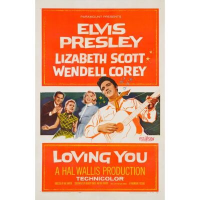 626. One Sheet (27" x 41"); The Collection of the Late J. Stephen Ryan; Fine+ on Linen ### LOVING YOU (1957)