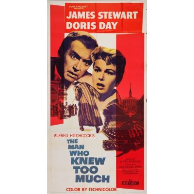 630. Three Sheet (41" x 77.75"); The Collection of the Late J. Stephen Ryan; Fine+ Folded ### THE MAN WHO KNEW TOO MUCH (1956)