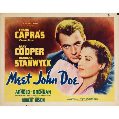 634. Half Sheet (22" x 28"); Style B; Fine+ Rolled ### MEET JOHN DOE (R-1946)