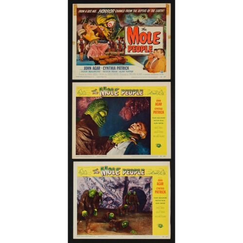 636. Title Lobby Card + Lobby Cards (2) (11" x 14"); The Collection of the Late J. Stephen Ryan; Very Fine- ### THE MOLE PEOPLE (1956)