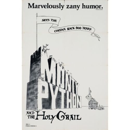 637. One Sheet (27" x 41"); The Collection of the Late J. Stephen Ryan; Very Fine Folded ### MONTY PYTHON AND THE HOLY GRAIL (1975)