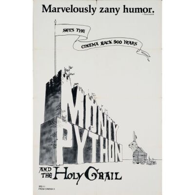 637. One Sheet (27" x 41"); The Collection of the Late J. Stephen Ryan; Very Fine Folded ### MONTY PYTHON AND THE HOLY GRAIL (1975)